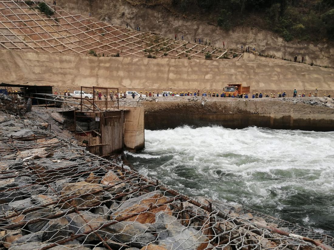 Construction of the Sanga hydroelectric site in the DRC