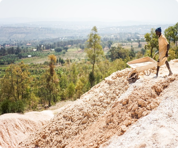 An artisanal mining site in the eastern Democratic Republic of Congo